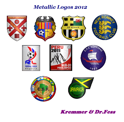 Мегапак логотипов Metallic Logos'12 для Football Manager 2012