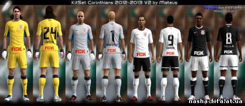 Kitset Corinthians 12-13 - Формы для PES 2012