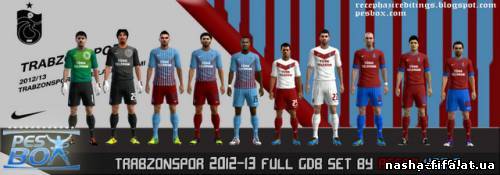 Trabzonspor 2012/13 Full Gdb Set - Формы для PES 2012